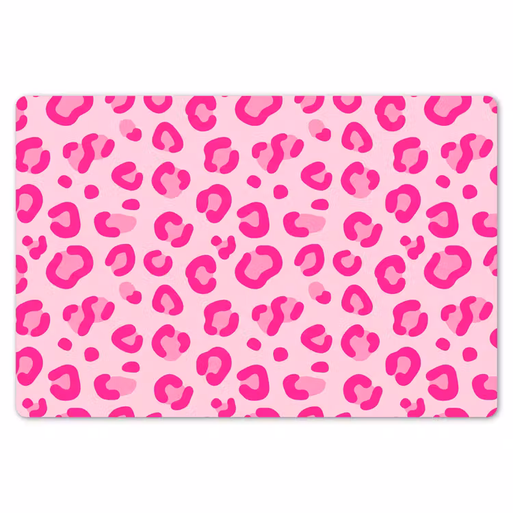 Placemat - 6 stuks - Dierenprint - Patroon - Abstract - Modern - Roze — 7