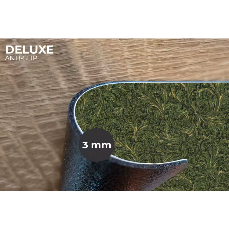 Placemat - 6 stuks - Donker - Groen - Krullend - Botanisch — 4