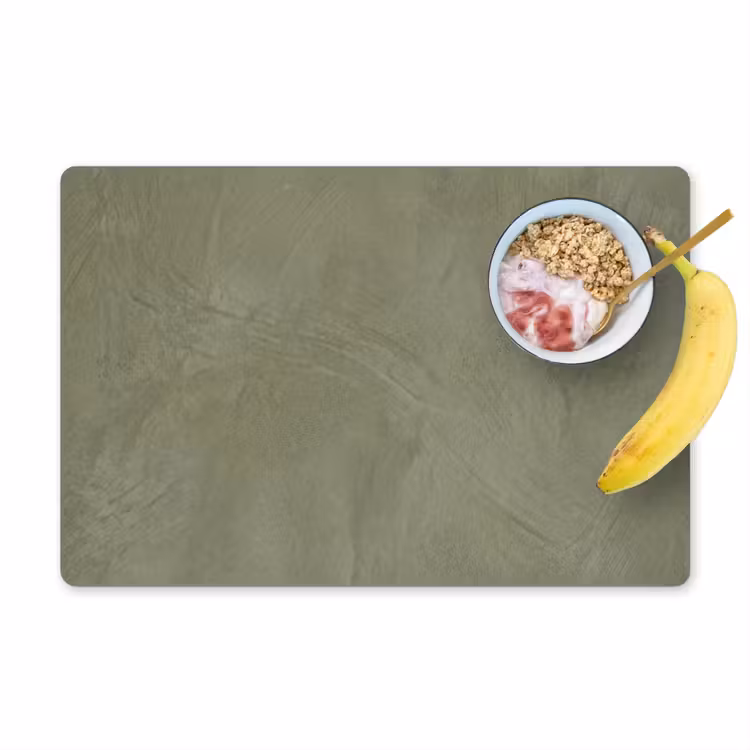Placemat - 6 stuks - Textuur - Betonlook - Achtergrond - Modern - Groen — 1