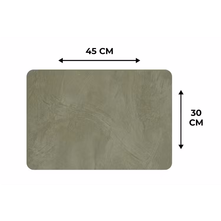 Placemat - 6 stuks - Textuur - Betonlook - Achtergrond - Modern - Groen — 3
