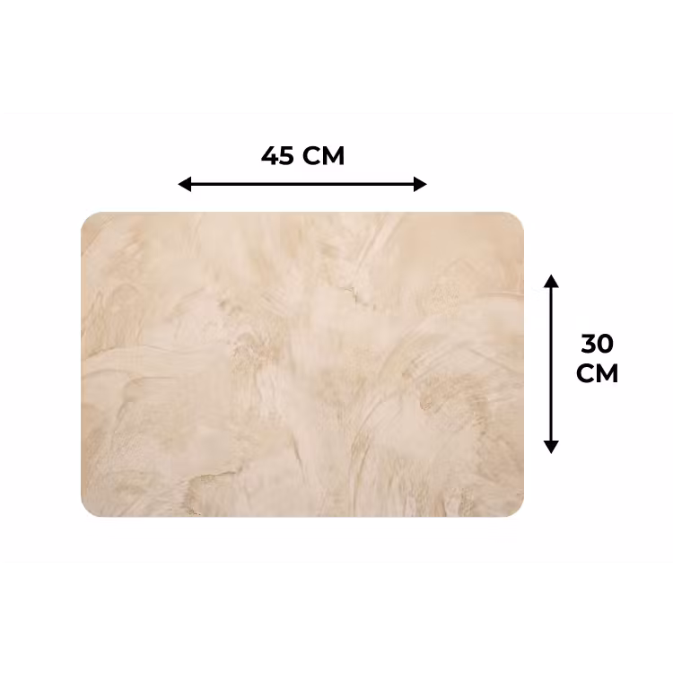 Placemat - 6 stuks - Textuur - Patroon - Abstract - Modern - Beige — 3