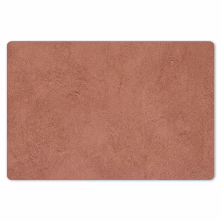 Placemat - 6 stuks - Textuur - Roodbruin - Grof - Modern — 7