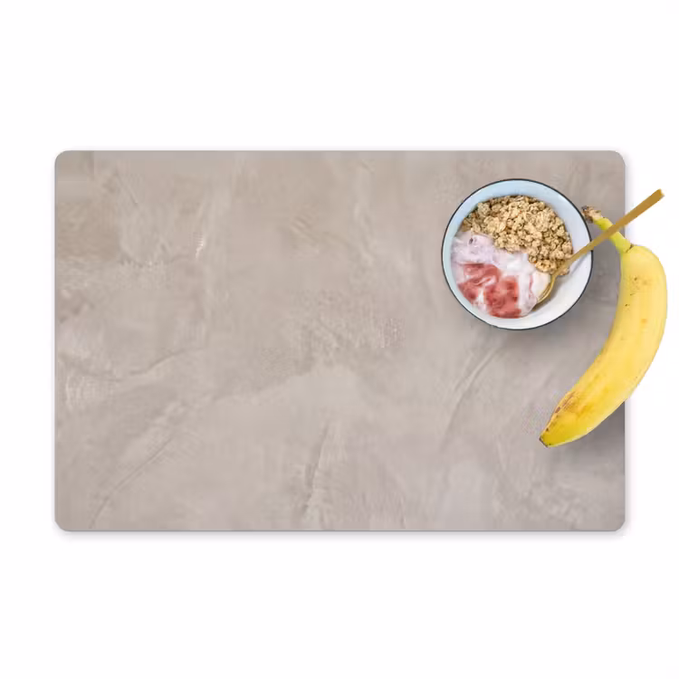 Placemat - 6 stuks - Textuur - Wand - Modern - Beige - Abstract — 1