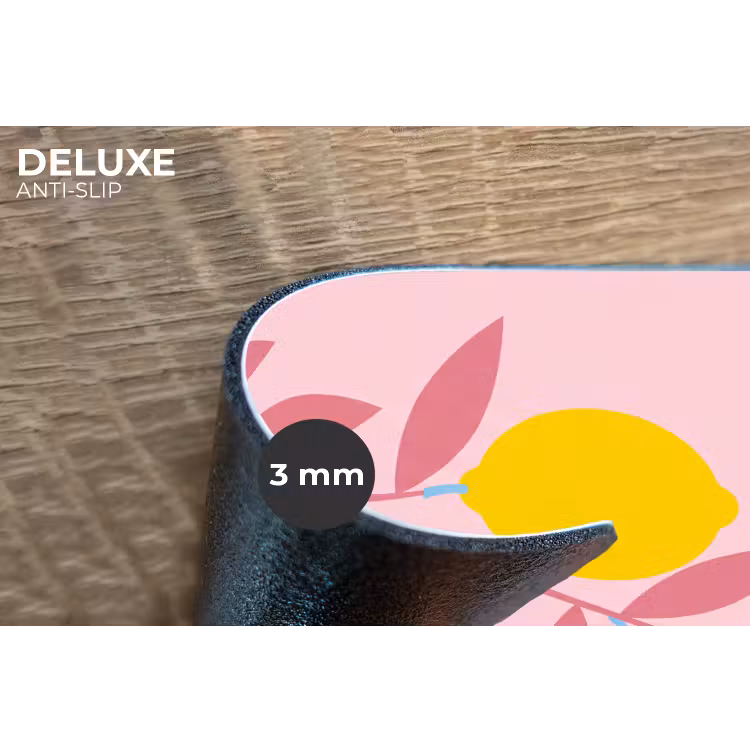 Placemat - 6 stuks - Fruit - Tak - Natuur - Abstract - Roze — 4