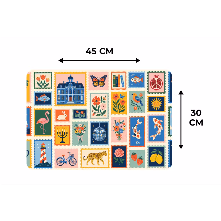 Placemat - 6 stuks - Gebouw - Koepel - Architectuur - Klassiek - Grijs — 3