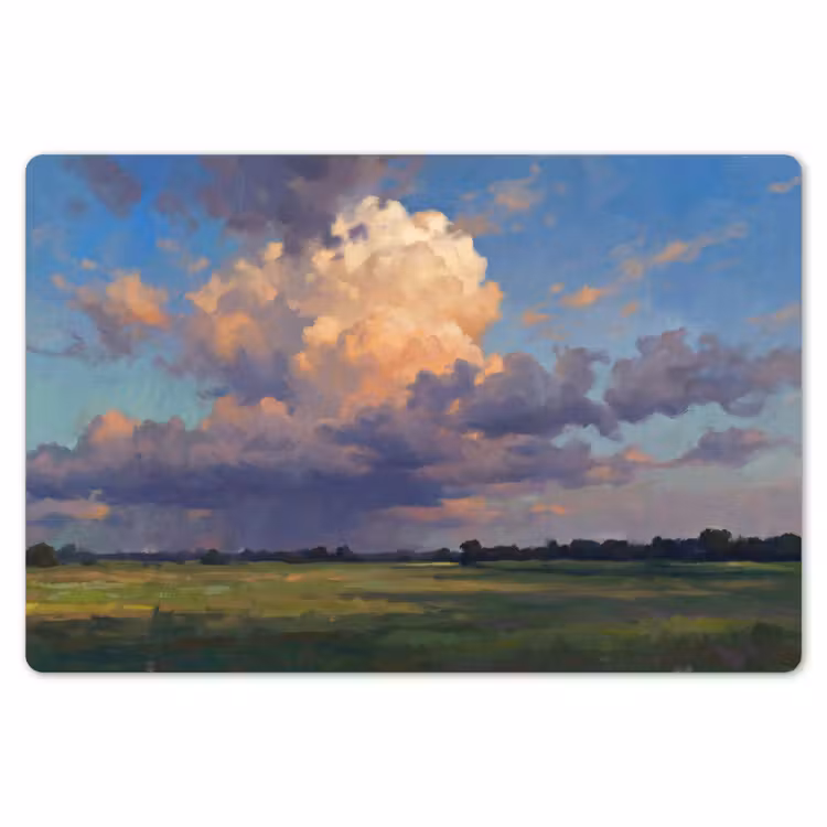 Placemat - 6 stuks - Lucht - Wolken - Landschap - Modern - Oranje — 7