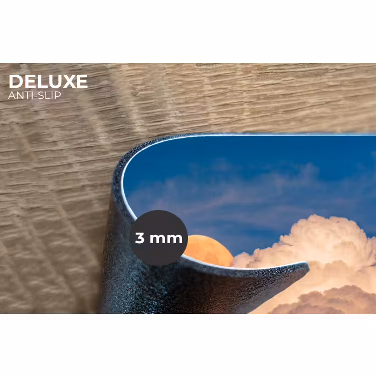Placemat - 6 stuks - Maan - Wolken - Natuur - Oranje — 4