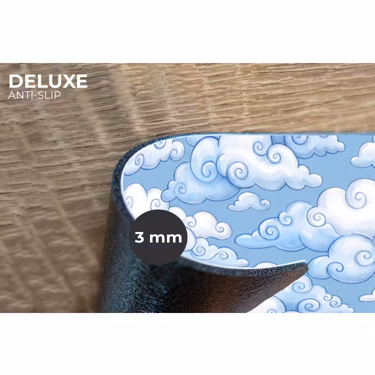 Placemat - 6 stuks - Wolken - Patroon - Hemel - Illustratie - Wit — 4