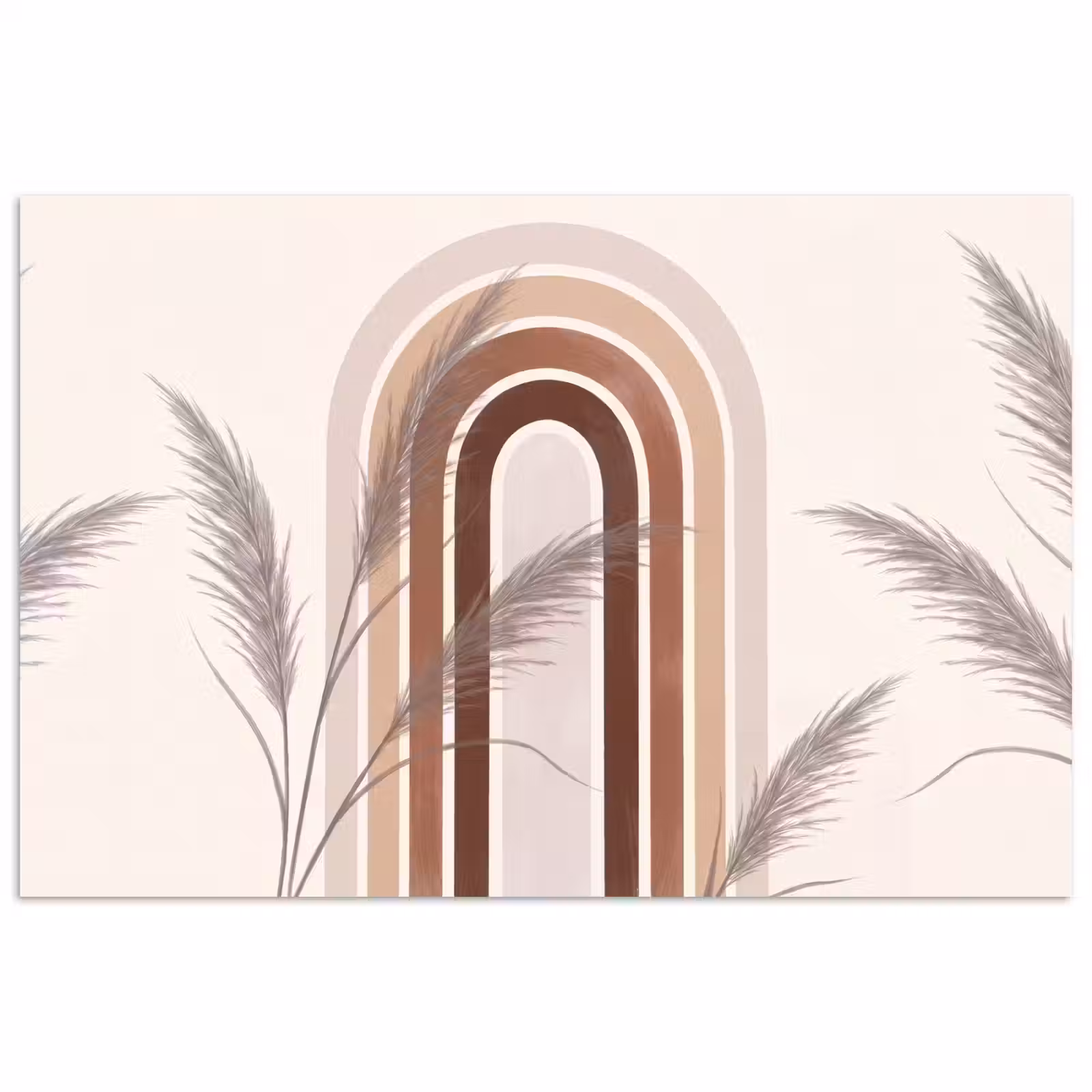 Poster - Abstract - Bogen - Plant - Boho - Beige — 1