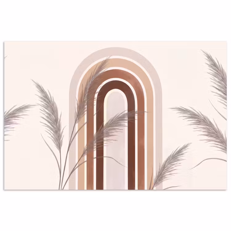 Poster - Abstract - Bogen - Plant - Boho - Beige — 1