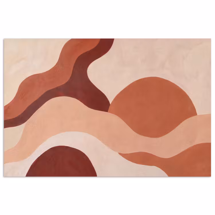 Poster - Abstract - Vormen - Organisch - Aardetinten - Modern — 1