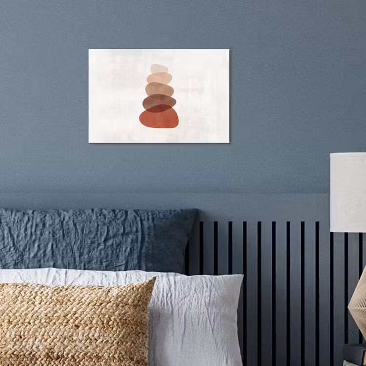 Poster - Abstractie - Gestapeld - Balans - Modern - Aardetinten — 3