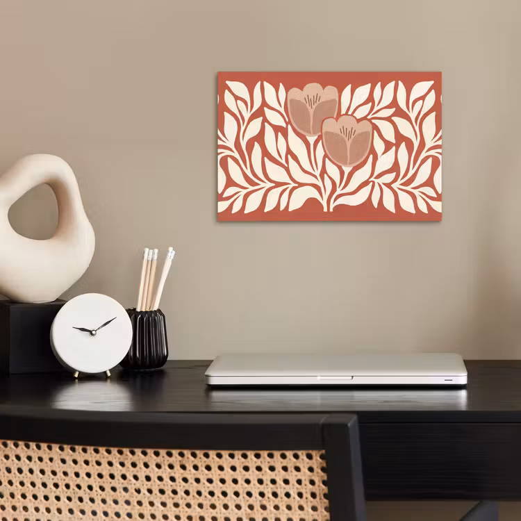 Poster - Bloemen - Abstract - Modern - Beige - Natuur — 2