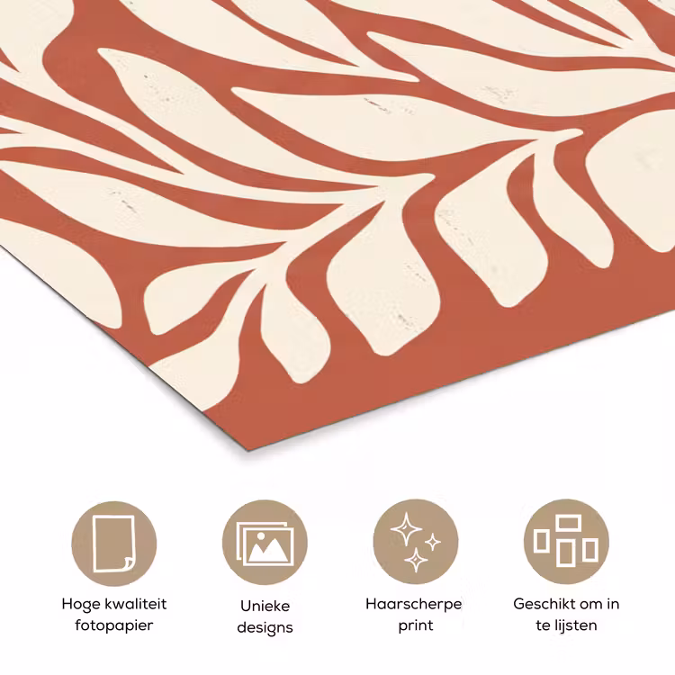 Poster - Bloemen - Abstract - Modern - Beige - Natuur — 5