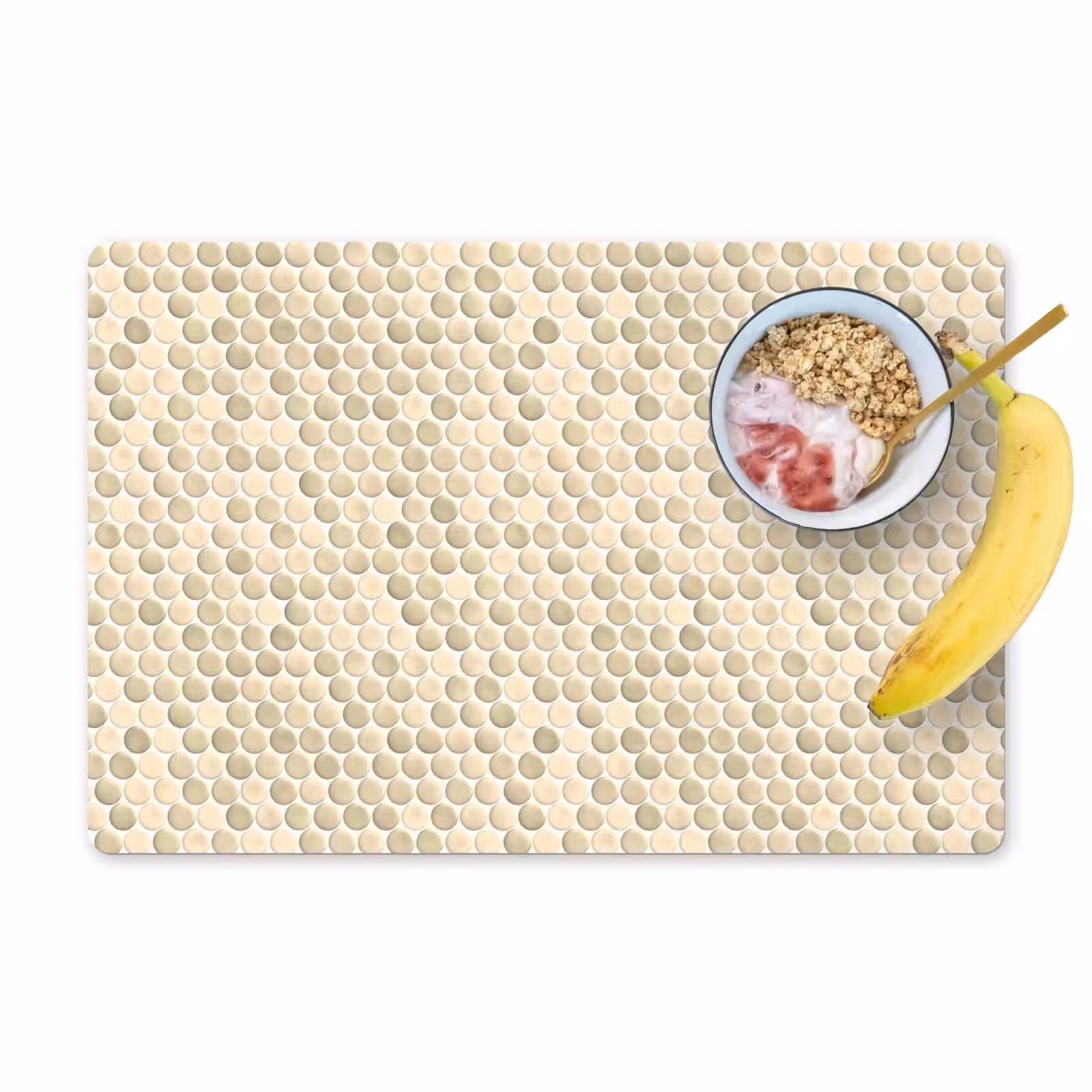 Placemat - 6 stuks - Penny - Mozaïek - Zand — 1