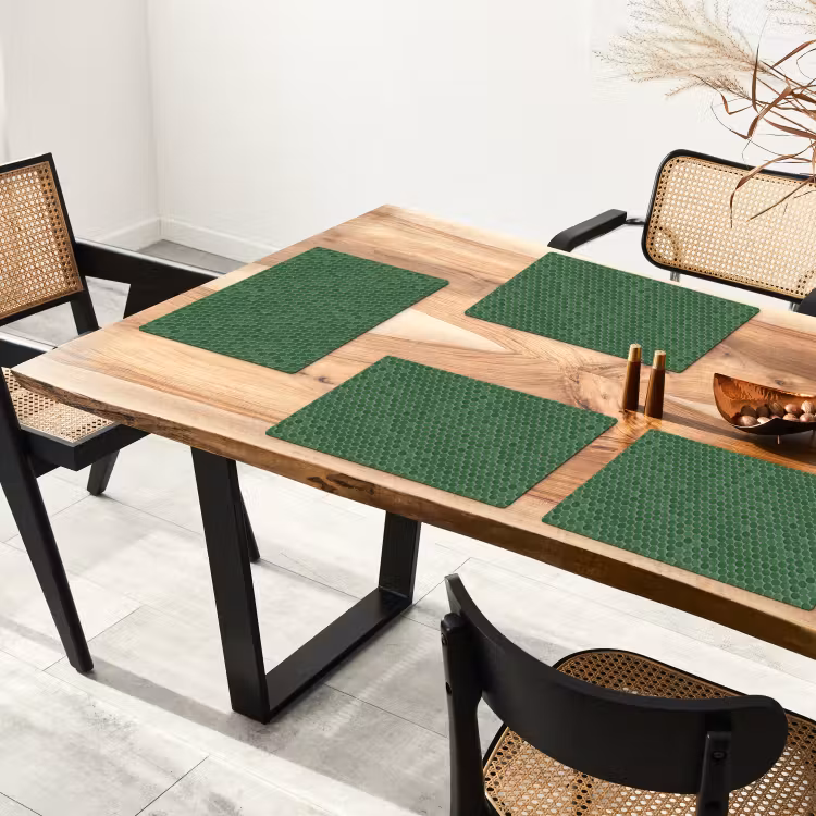 Placemat - 6 stuks - Penny - Mozaïek - Bosgroen - Green — 5