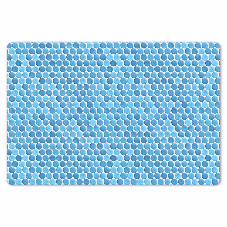 Placemat - 6 stuks - Penny - Mozaïek - Lichtblauw — 7