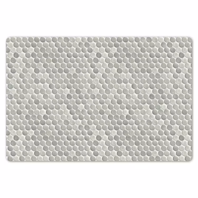 Placemat - 6 stuks - Penny - Mozaïek - Lichtgrijs — 7