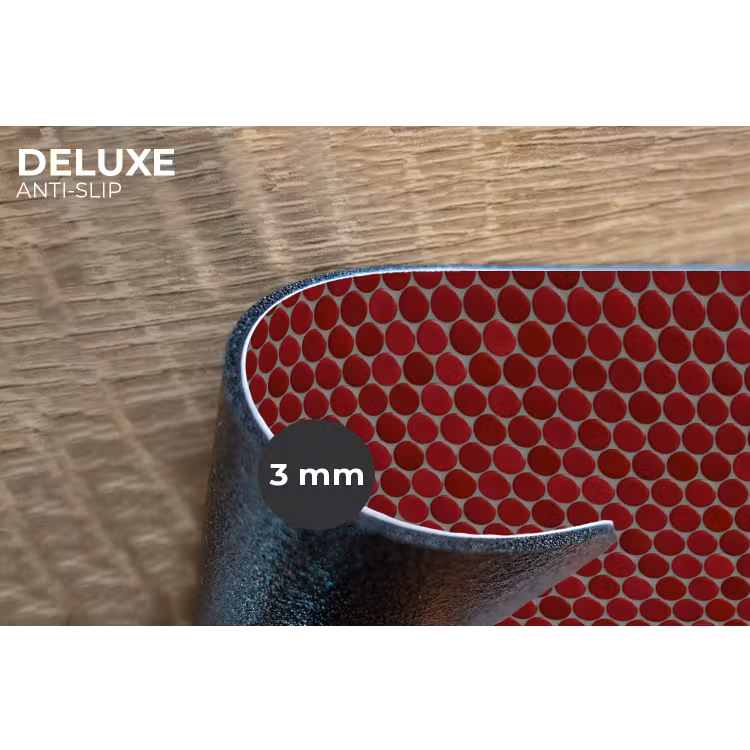 Placemat - 6 stuks - Penny - Mozaïek - Rond - Rood — 4