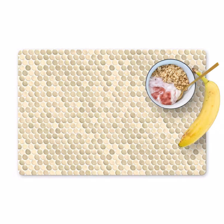 Placemat - 6 stuks - Penny - Mozaïek - Zand — 1
