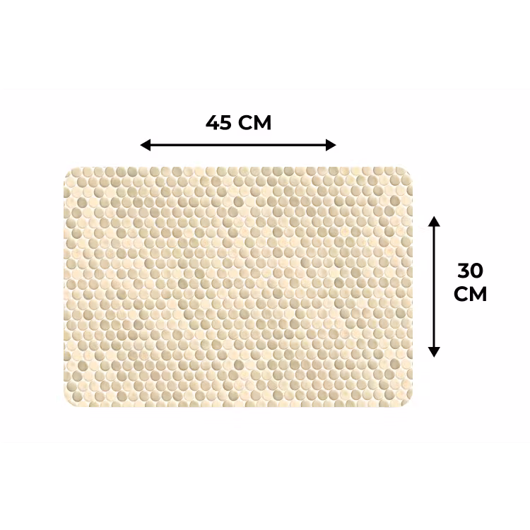 Placemat - 6 stuks - Penny - Mozaïek - Zand — 3