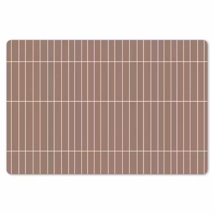 Placemat - 6 stuks - Verticaal - Wandtegel - Terracotta — 7