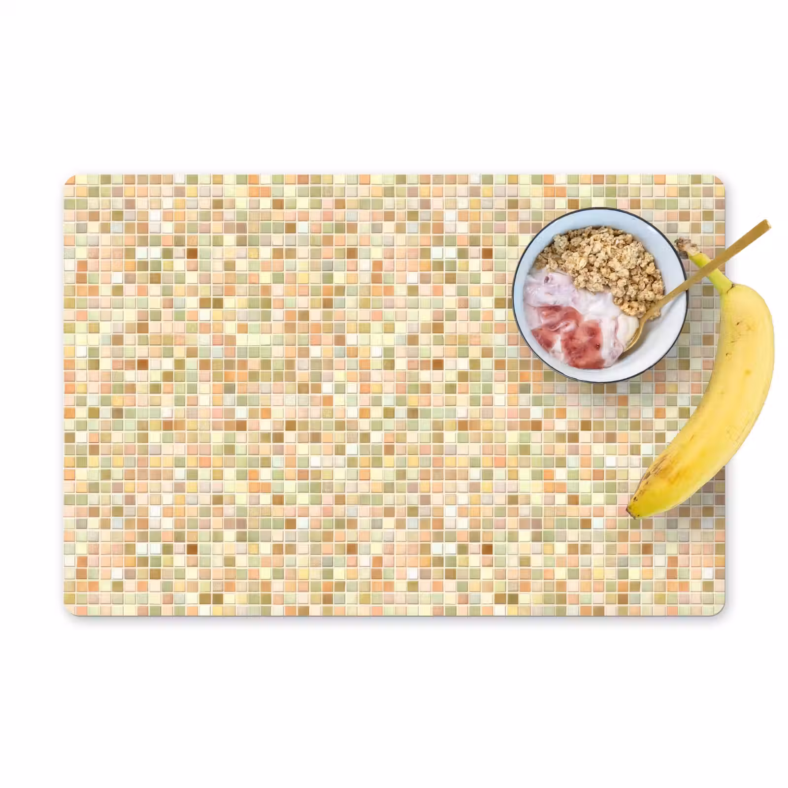 Placemat - 6 stuks - Mozaïek - Patroon - Terracotta — 1