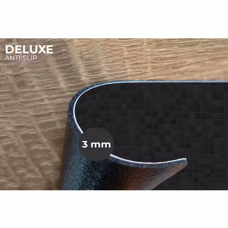Placemat - 6 stuks - Mozaïek - Patroon - Antraciet - Zwart — 4