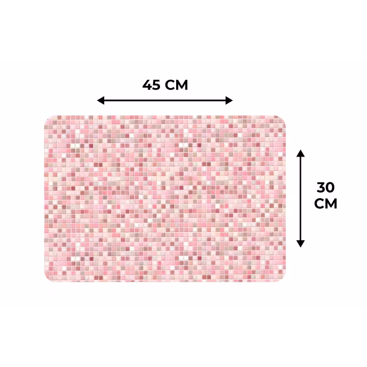 Placemat - 6 stuks - Mozaïek - Patroon - Roze — 3