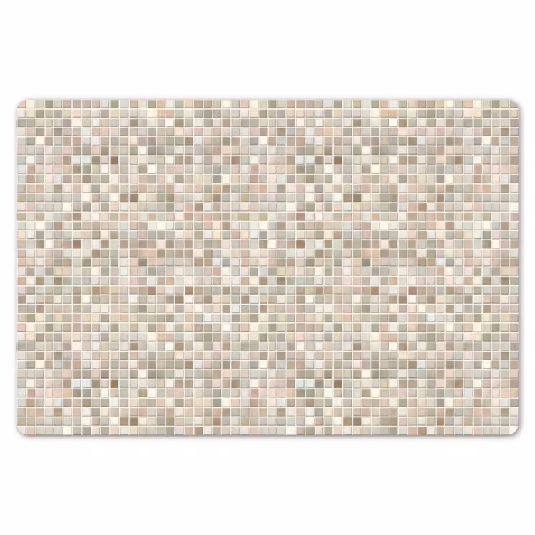 Placemat - 6 stuks - Mozaïek - Patroon- Taupe — 7