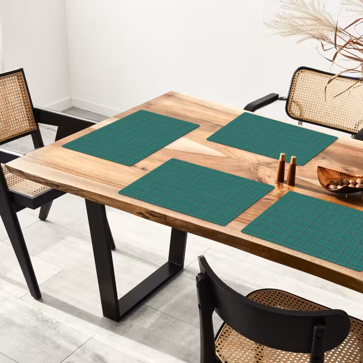 Placemat - 6 stuks - Patroon - Patroon - Smaragd — 5