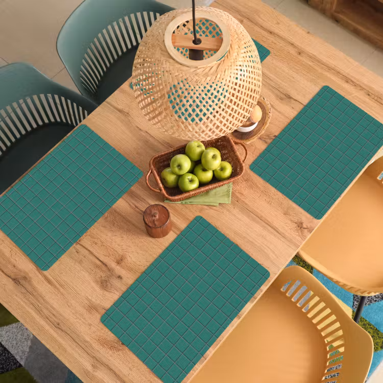 Placemat - 6 stuks - Patroon - Patroon - Smaragd — 6