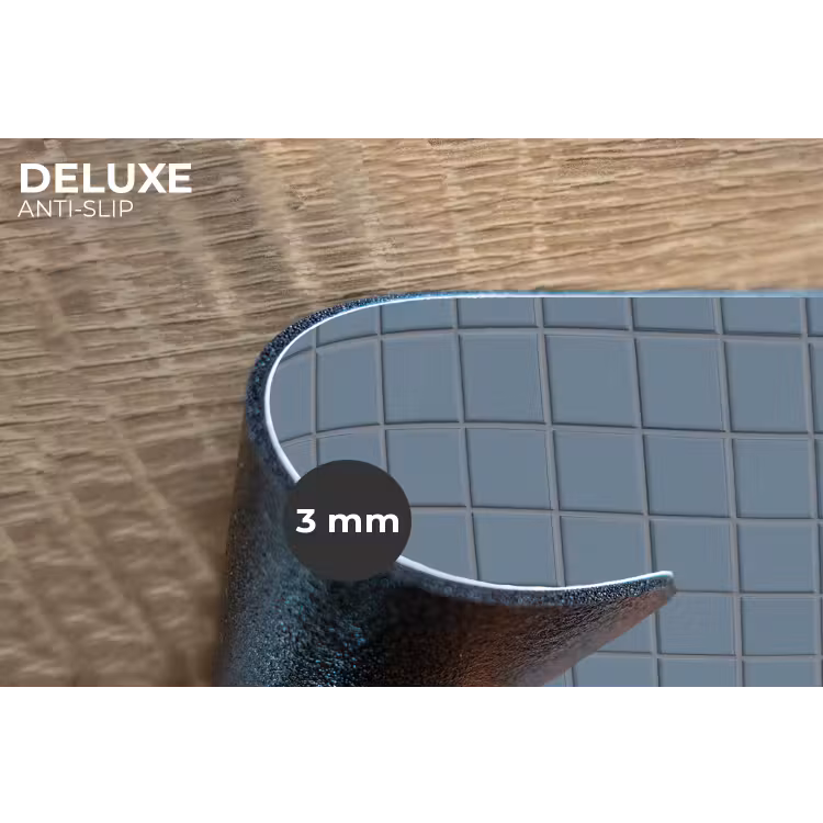 Placemat - 6 stuks - Patroon - Tegel - Blauwgrijs — 4