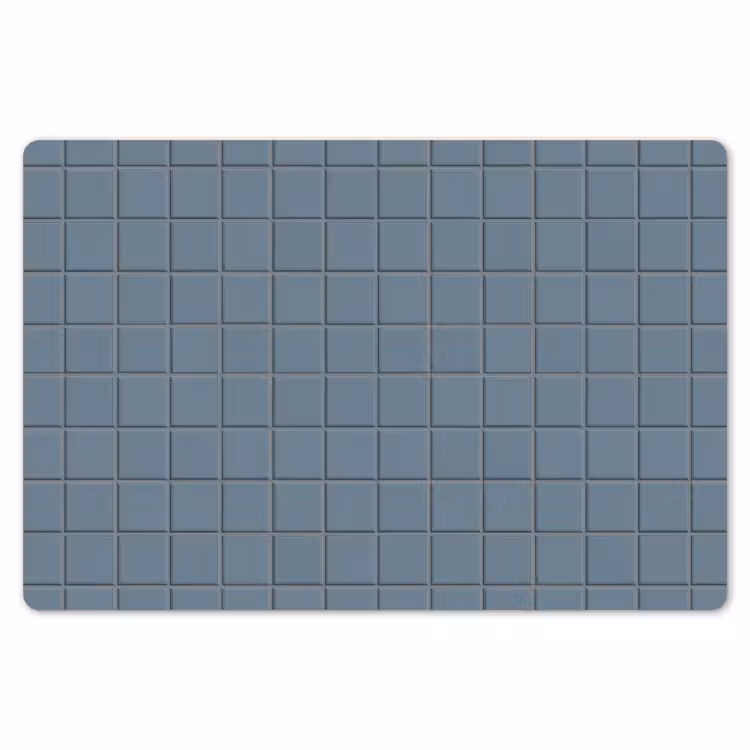 Placemat - 6 stuks - Patroon - Tegel - Blauwgrijs — 7