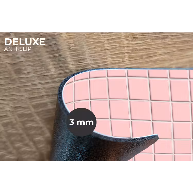 Placemat - 6 stuks - Patroon - Tegel - Pastelroze — 4