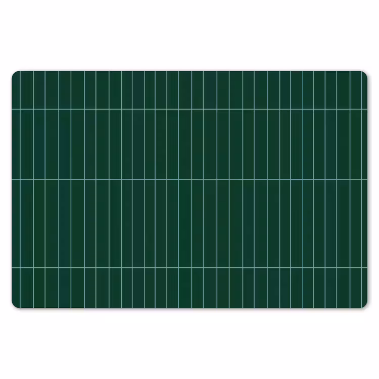Placemat - 6 stuks - Patroon - Tegels - Donkergroen — 7
