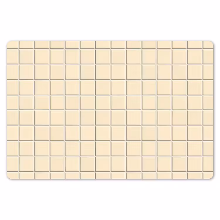 Placemat - 6 stuks - Patroon - Tegels - Gebroken - Wit — 7