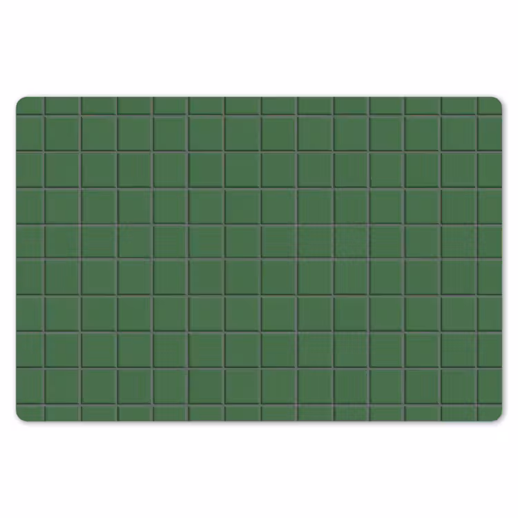Placemat - 6 stuks - Patroon - Tegels - Groen — 7