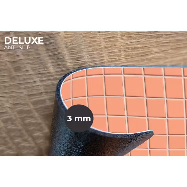 Placemat - 6 stuks - Patroon - Tegels - Perzik — 4