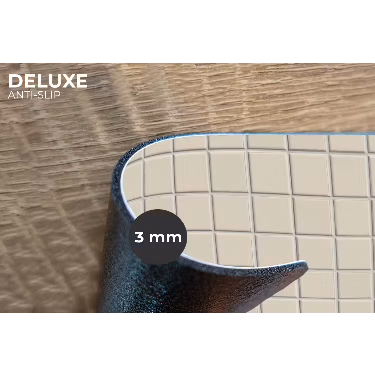 Placemat - 6 stuks - Patroon - Tegels - Taupe — 4