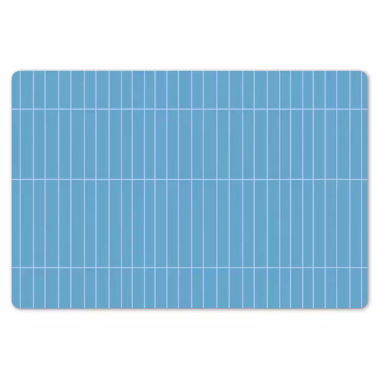 Placemat - 6 stuks - Tegel - Langwerpig - Patroon - Blauw — 7
