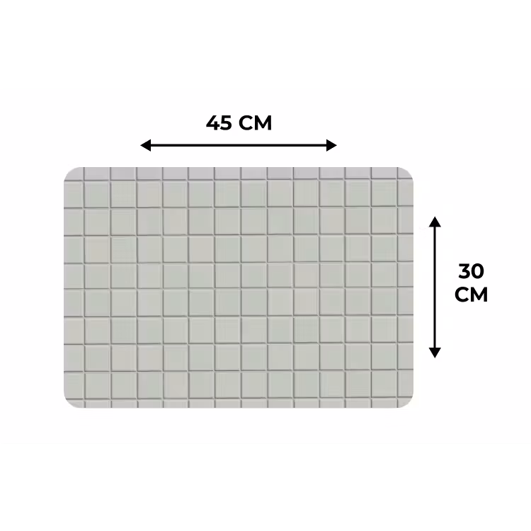 Placemat - 6 stuks - Tegel - Patroon - Lichtgroen — 3