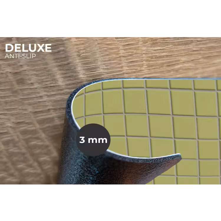 Placemat - 6 stuks - Tegel - Patroon - Olijfgroen — 4