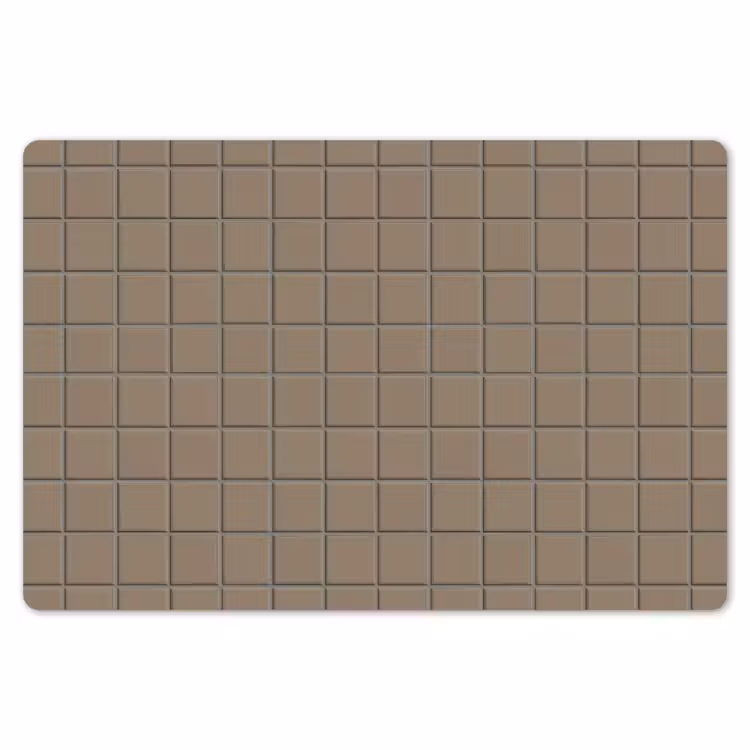 Placemat - 6 stuks - Tegel - Patroon - Taupe — 7