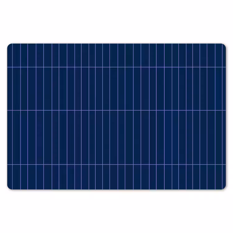 Placemat - 6 stuks - Tegels - Langwerpig - Blauw — 7