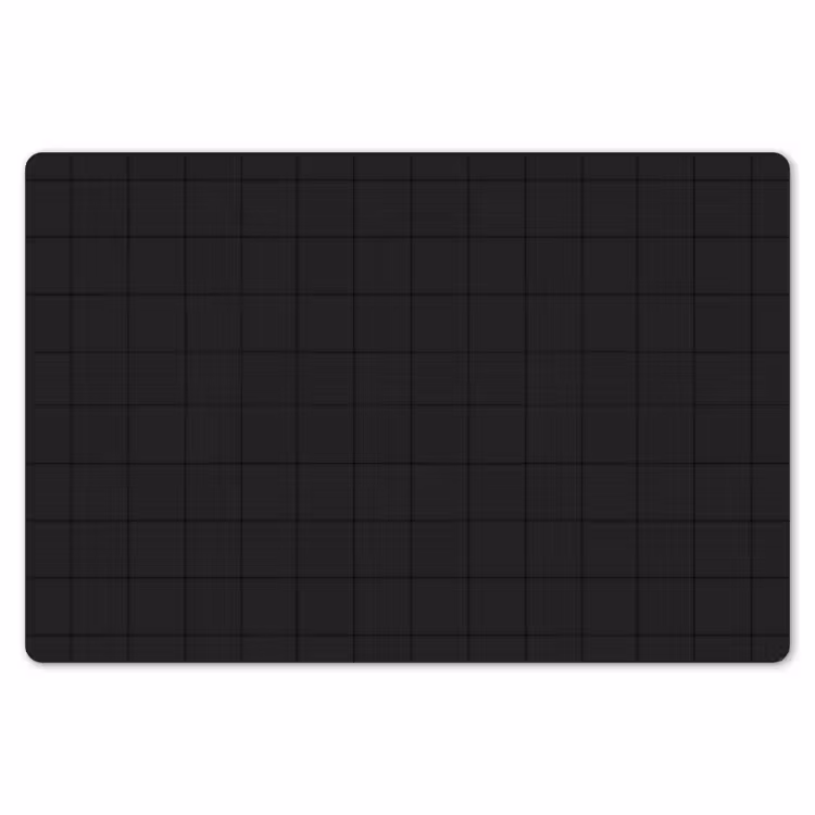 Placemat - 6 stuks - Tegels - Patroon - Mat - Zwart — 7
