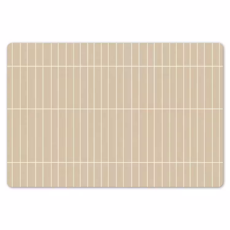 Placemat - 6 stuks - Verticaal - Wandtegel - Crème - Beige — 7