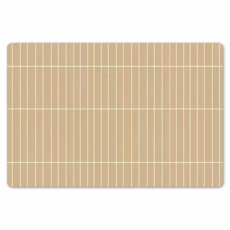 Placemat - 6 stuks - Verticaal - Wandtegel - Zand - Beige — 7
