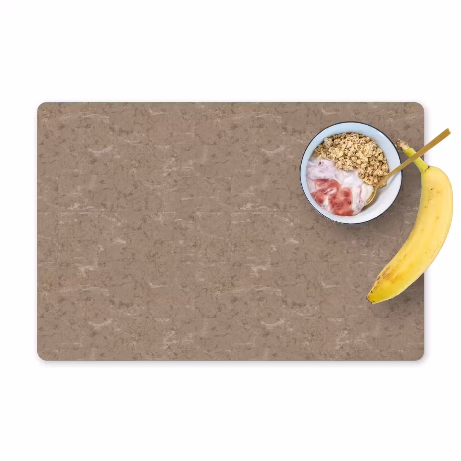 Placemat - 6 stuks - Patroon - Kalksteen - Beige — 1