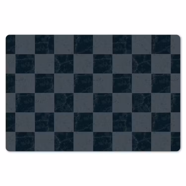 Placemat - 6 stuks - Marmer - Patroon - Antraciet — 7